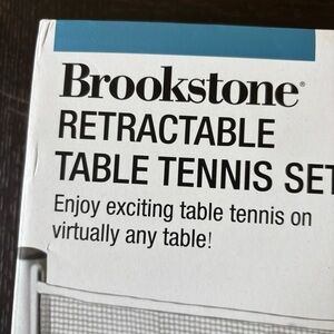 Brookstone NWT table tennis set